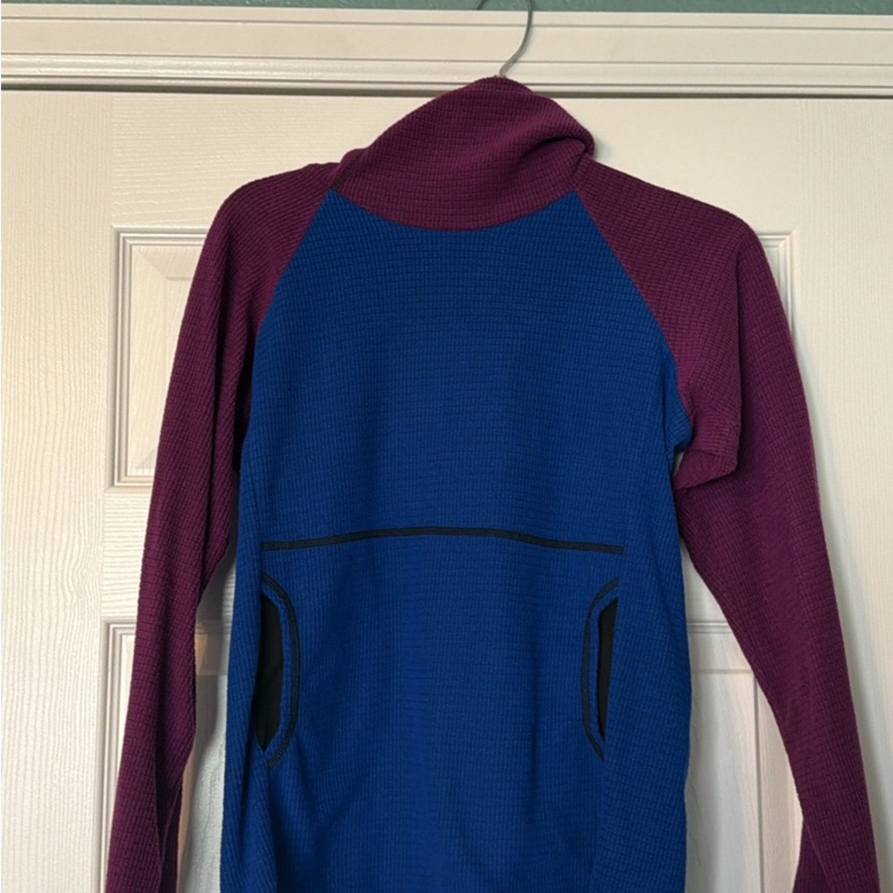 Melanzana Blue and Purple Raglan Top